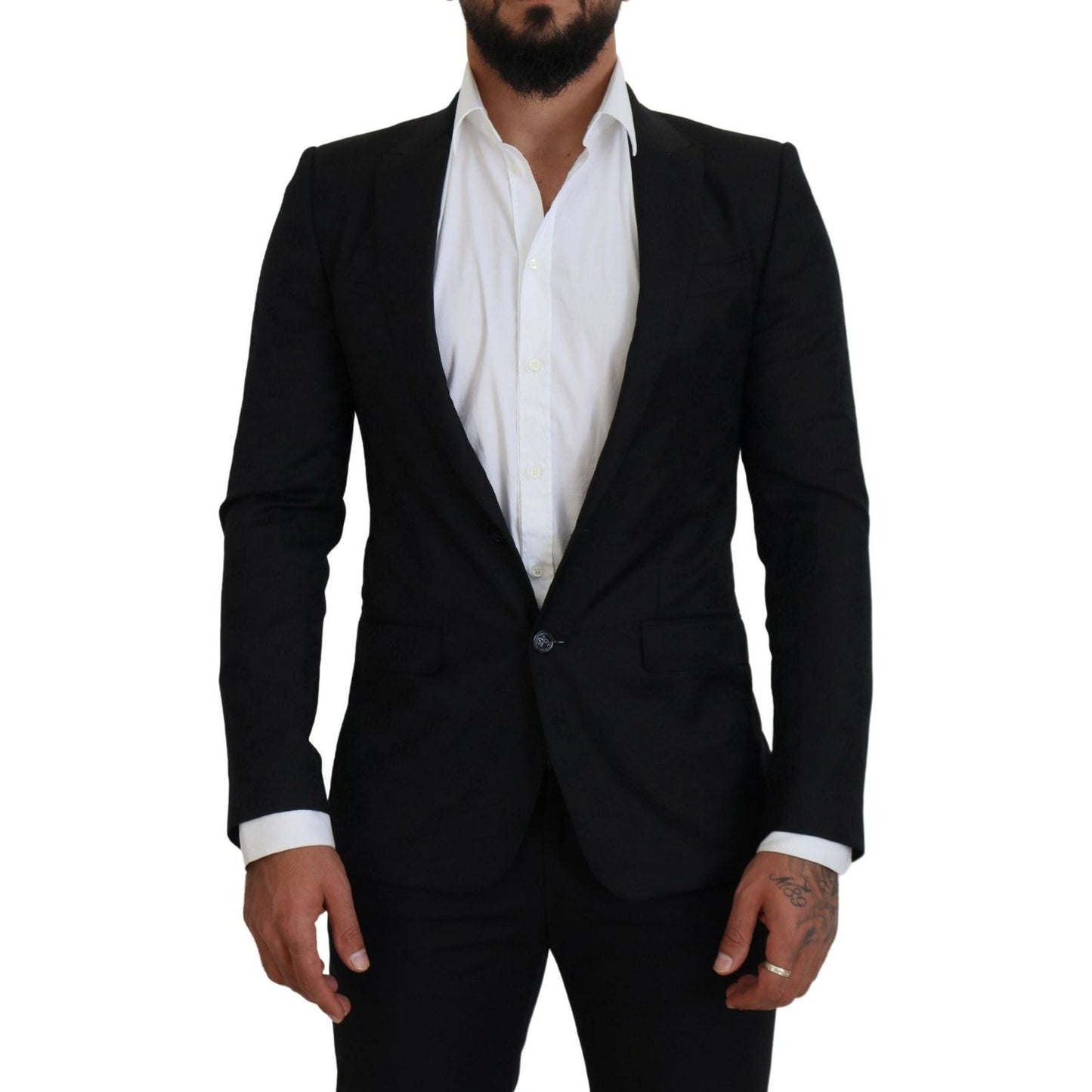 Dolce & Gabbana Elegant Martini Style Black Formal Blazer Dolce & Gabbana