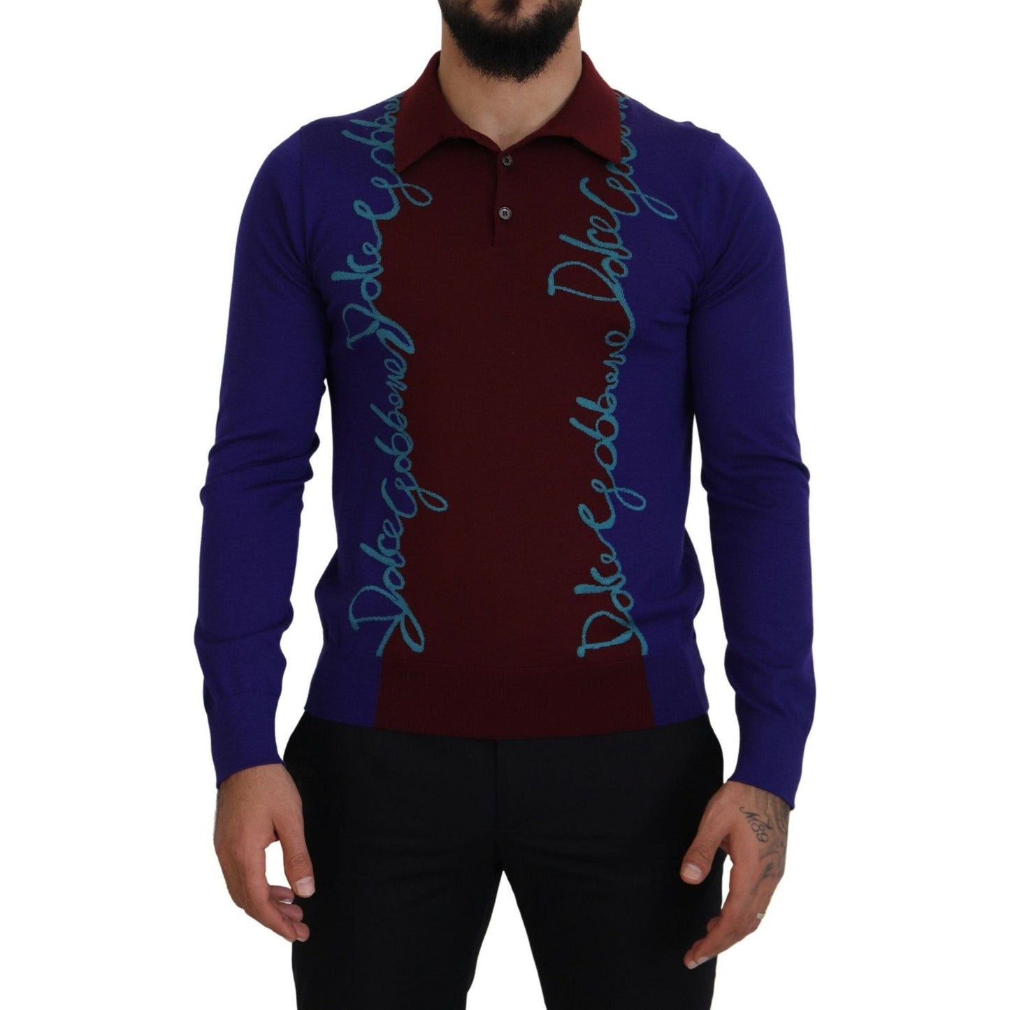 Dolce & Gabbana Multicolor Virgin Wool Silk Pullover Sweater Dolce & Gabbana