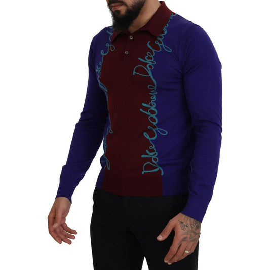 Dolce & Gabbana Multicolor Virgin Wool Silk Pullover Sweater Dolce & Gabbana