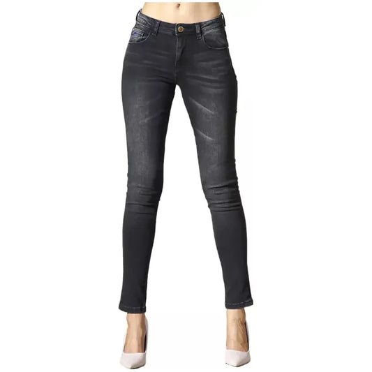 Yes Zee Black Cotton Women Jeans Yes Zee