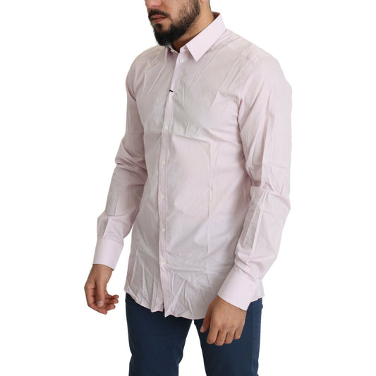 Dolce & Gabbana Elegant Slim Fit Pink Dress Shirt Dolce & Gabbana