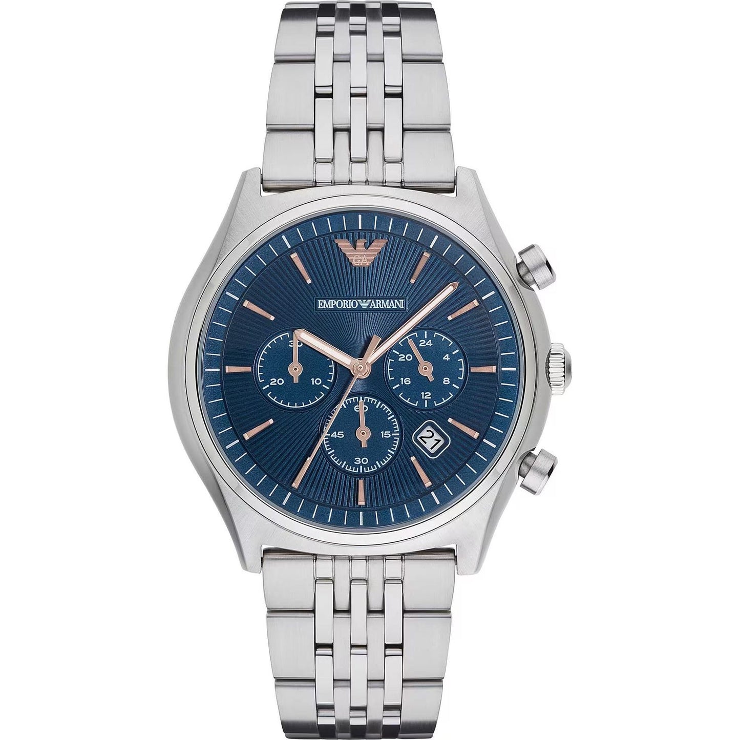 Emporio Armani Elegant Silver Chronograph Men's Watch Emporio Armani