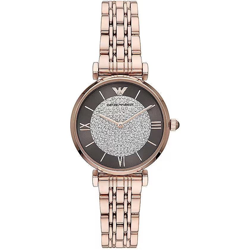 Emporio Armani Elegant Rose Gold-Tone Ladies Watch Emporio Armani