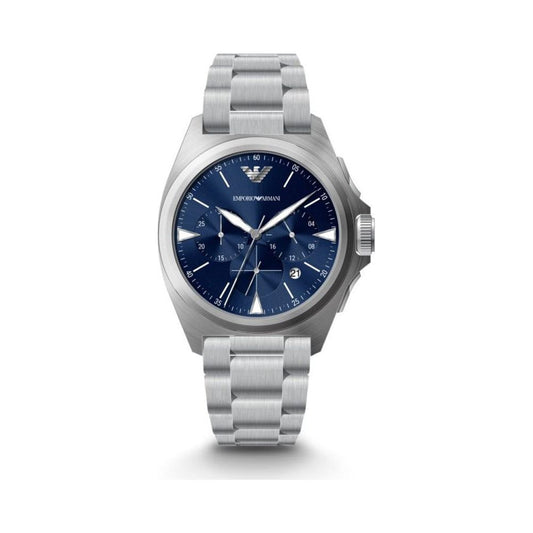 Emporio Armani Sleek Silver Chronograph Timepiece Emporio Armani