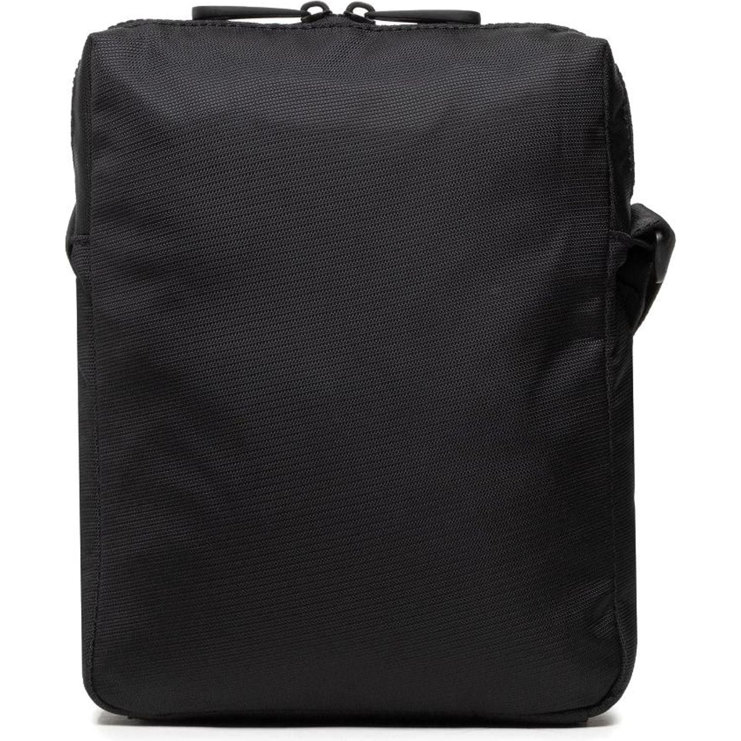 Front view with bag zipped and handles upright.