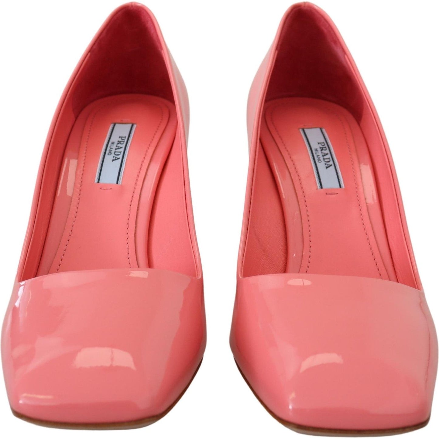 Prada Elegant Square Toe Pink Heels Prada