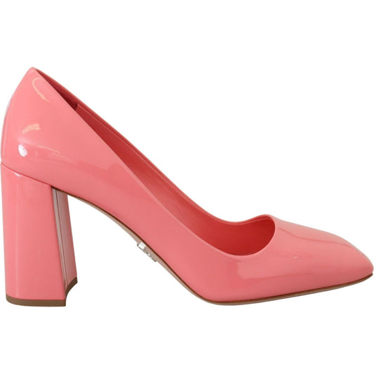 Prada Elegant Square Toe Pink Heels Prada