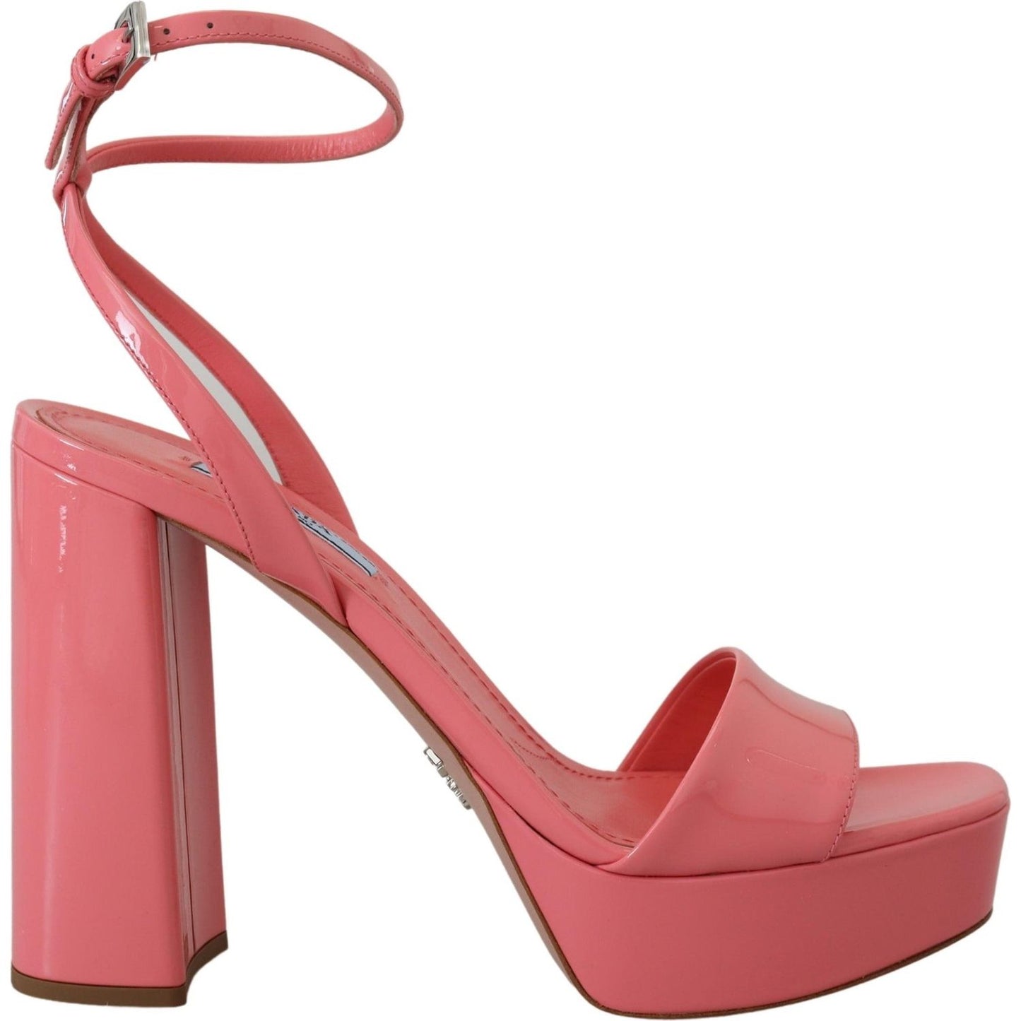 Prada Prada Chic Pink Patent Leather Platform Sandals McRichard Designer Brands