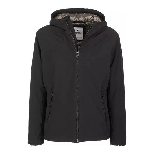 Fred Mello Sleek Hooded Men's Technical Jacket Fred Mello