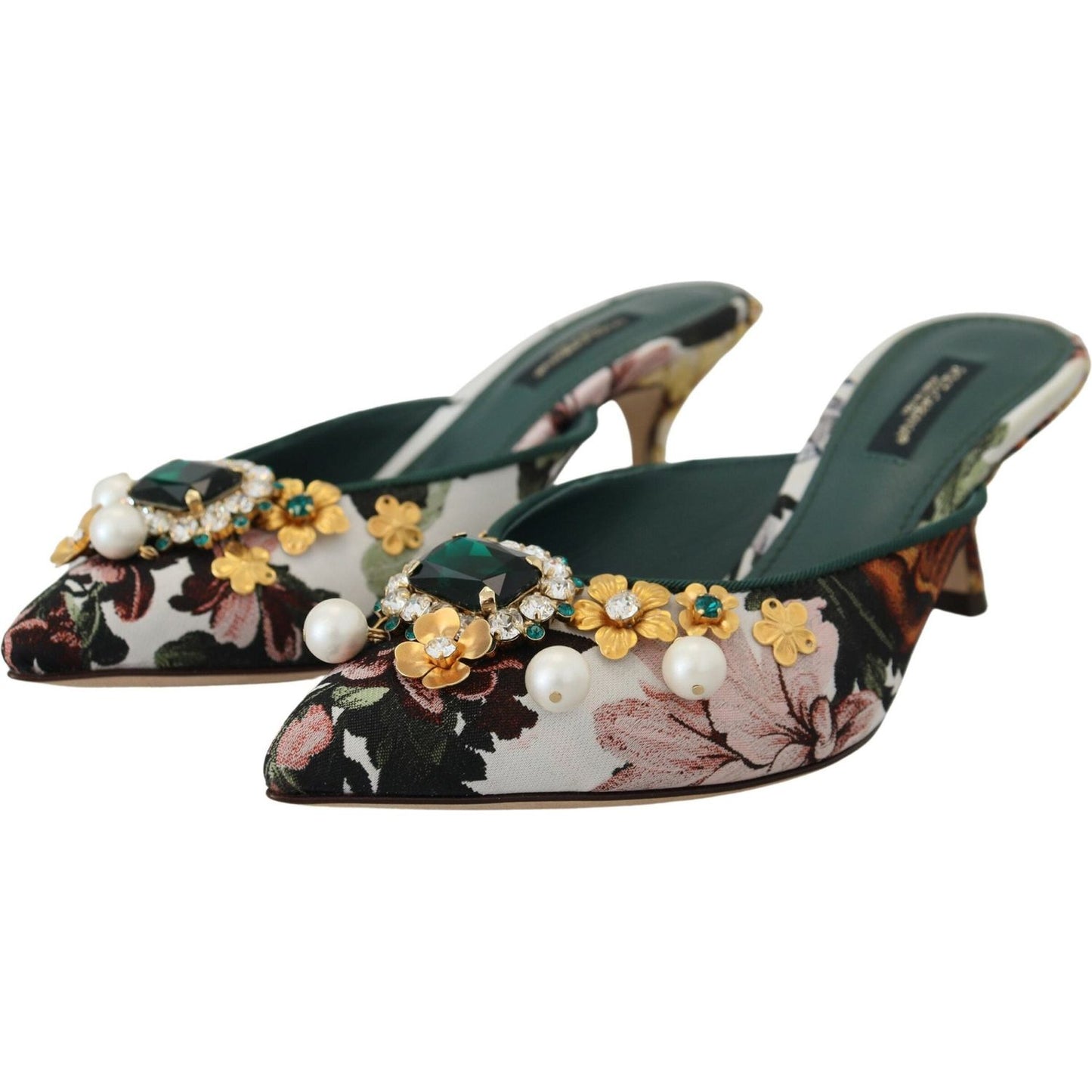 Dolce & Gabbana Multicolor Flat Luxury Sandals Dolce & Gabbana