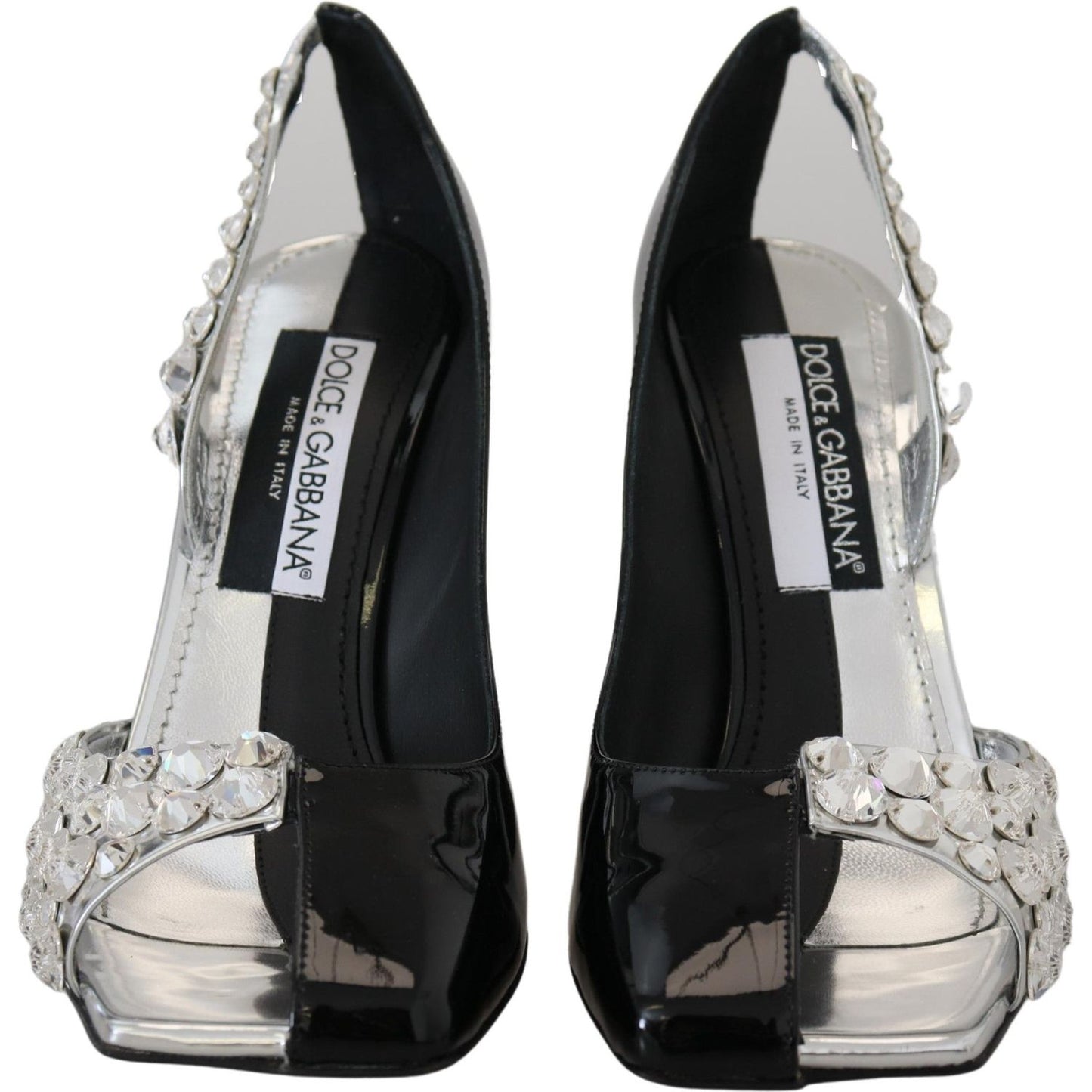 Dolce & Gabbana Elegant Crystals Embellished Leather Pumps Dolce & Gabbana