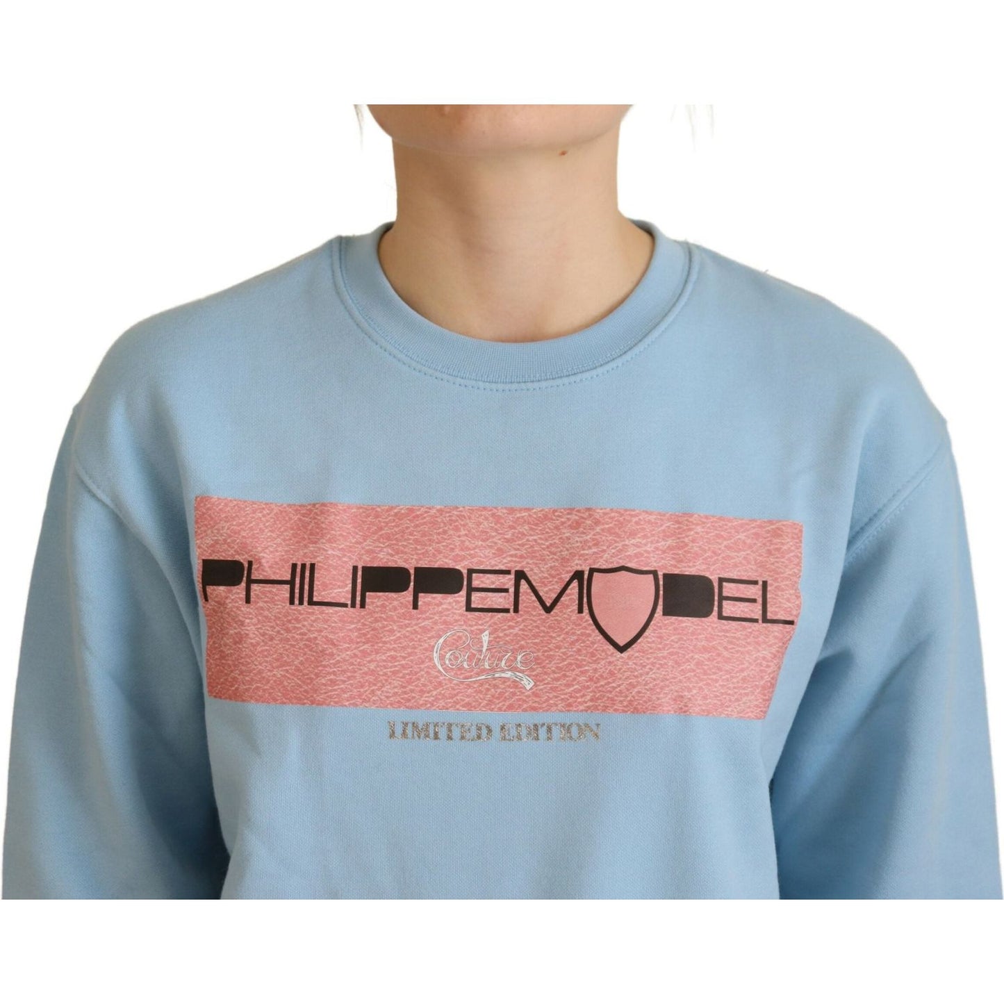 Philippe Model Elegant Light Blue Long Sleeve Sweater Philippe Model