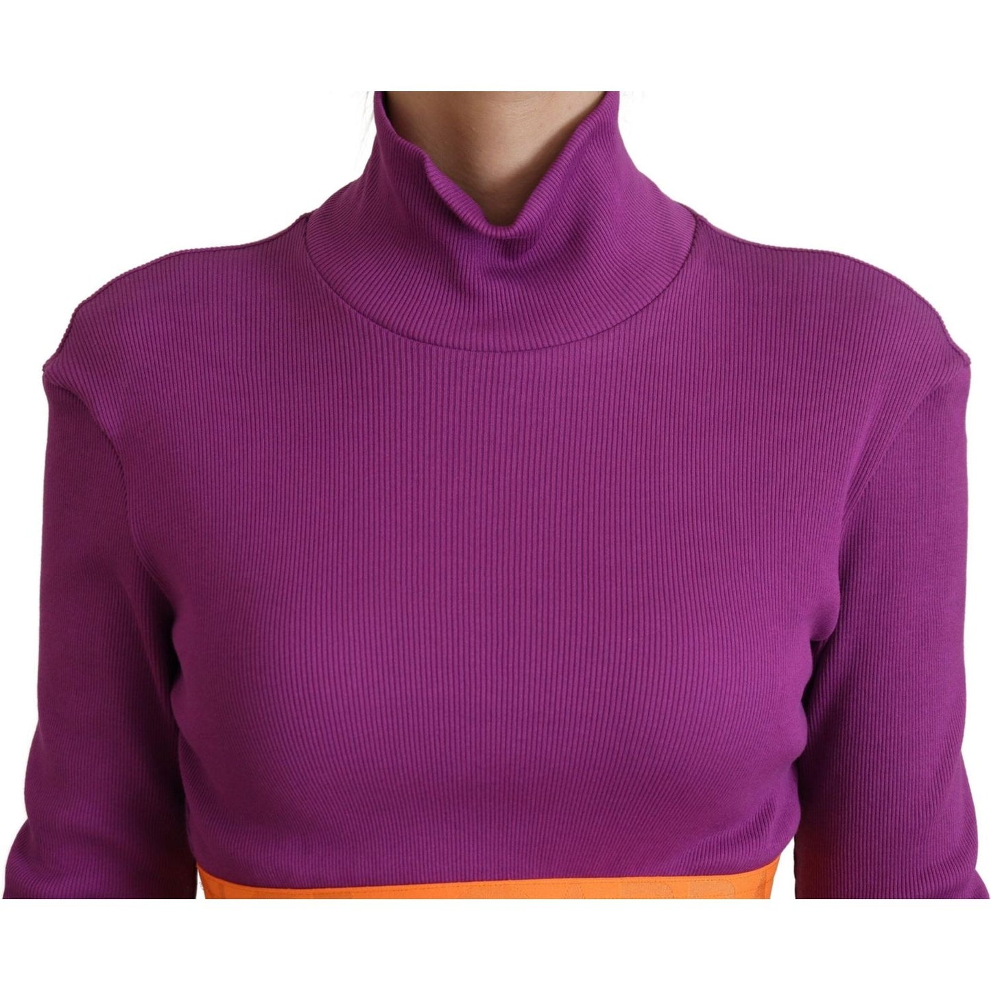 Dolce & Gabbana Elegant Purple Turtle Neck Pullover Sweater Dolce & Gabbana