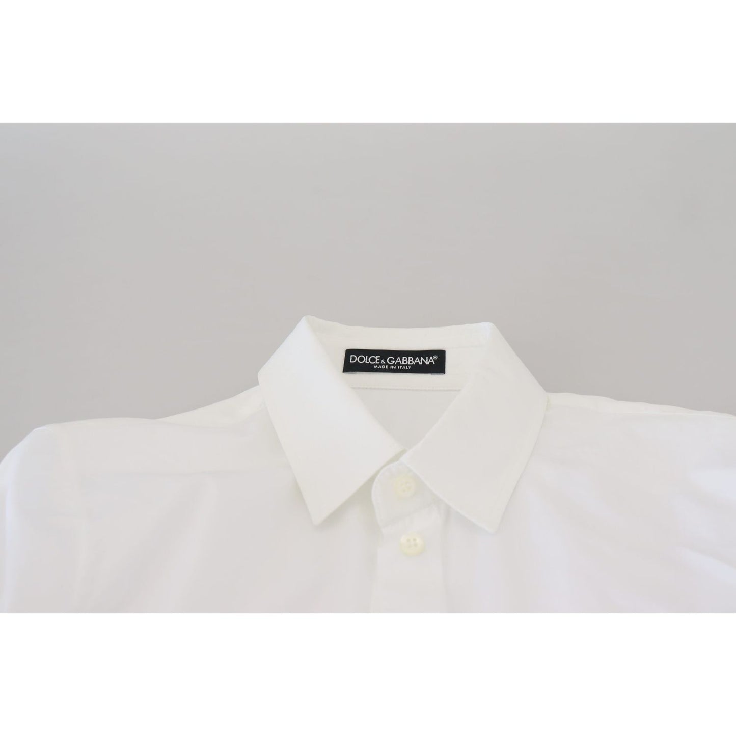 Dolce & Gabbana Elegant White Cotton Button-Up Top Dolce & Gabbana