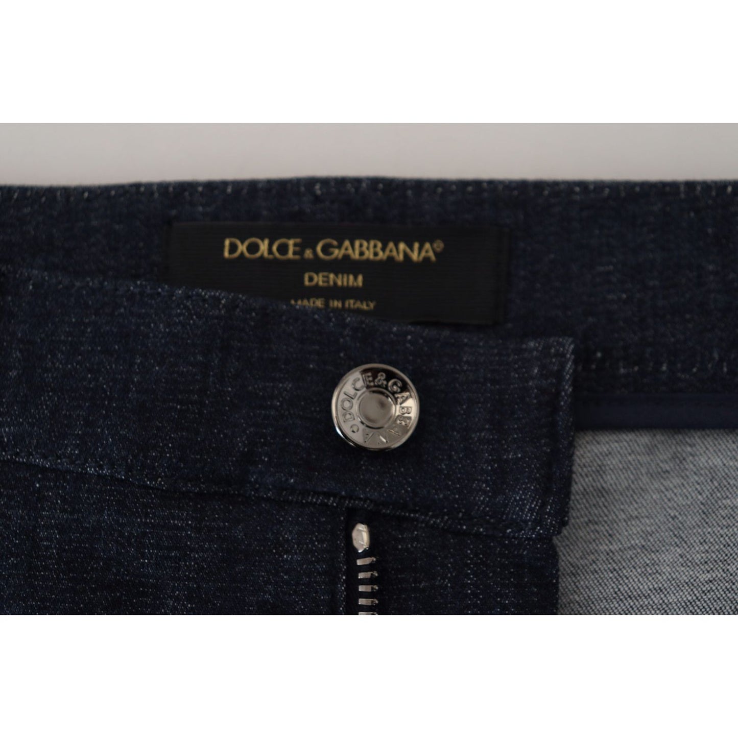 Dolce & Gabbana High Waist Straight-Leg Denim Dolce & Gabbana