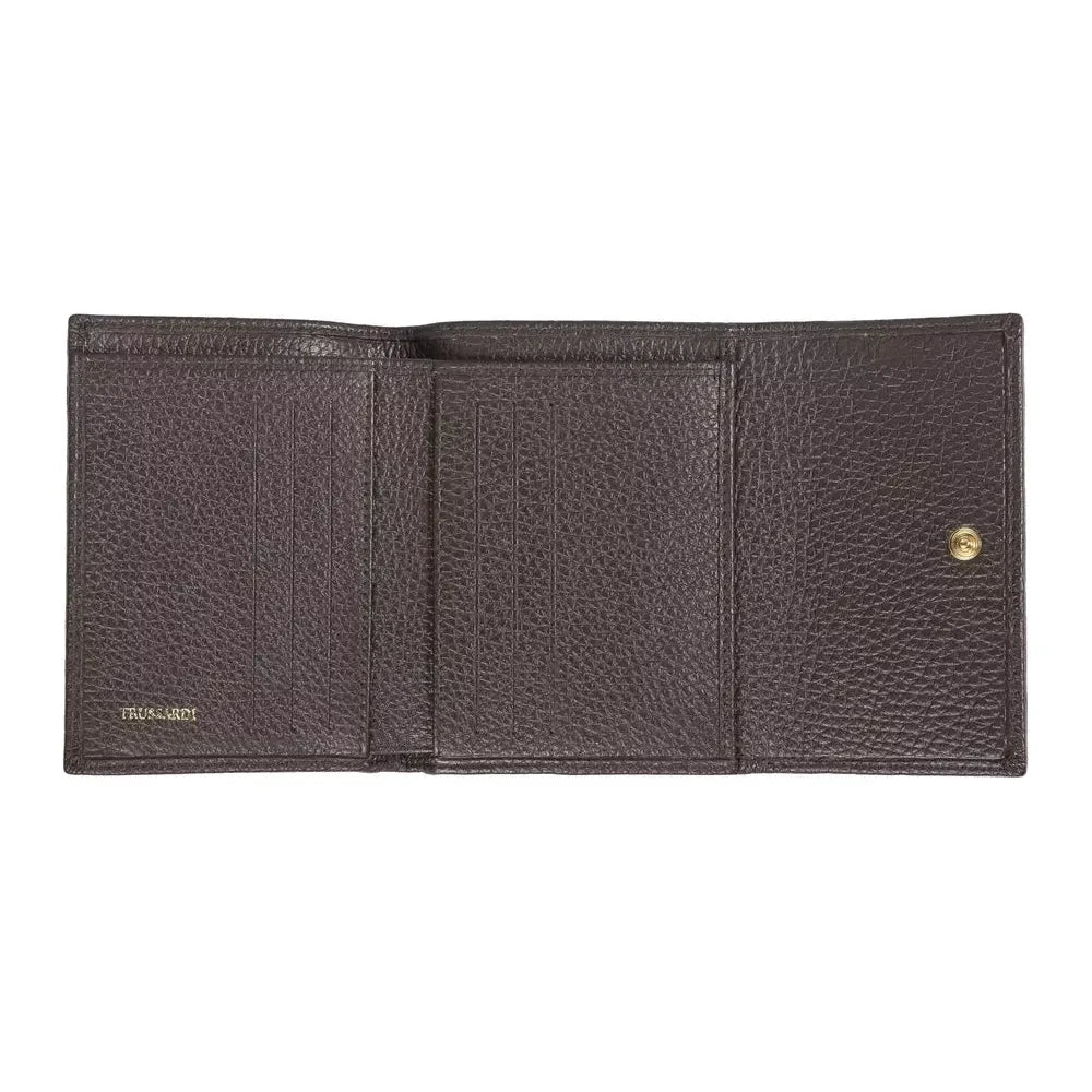 Trussardi Brown Leather Women Wallet Trussardi