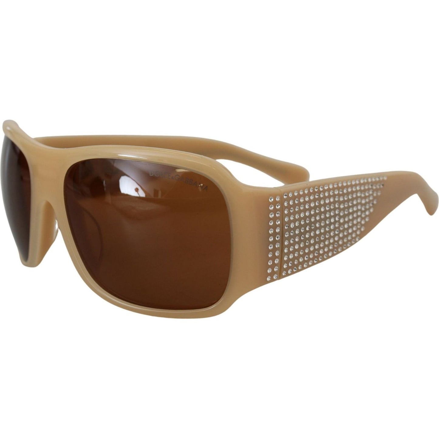 Dolce & Gabbana Elegant Cream Swarovski Sunglasses Dolce & Gabbana