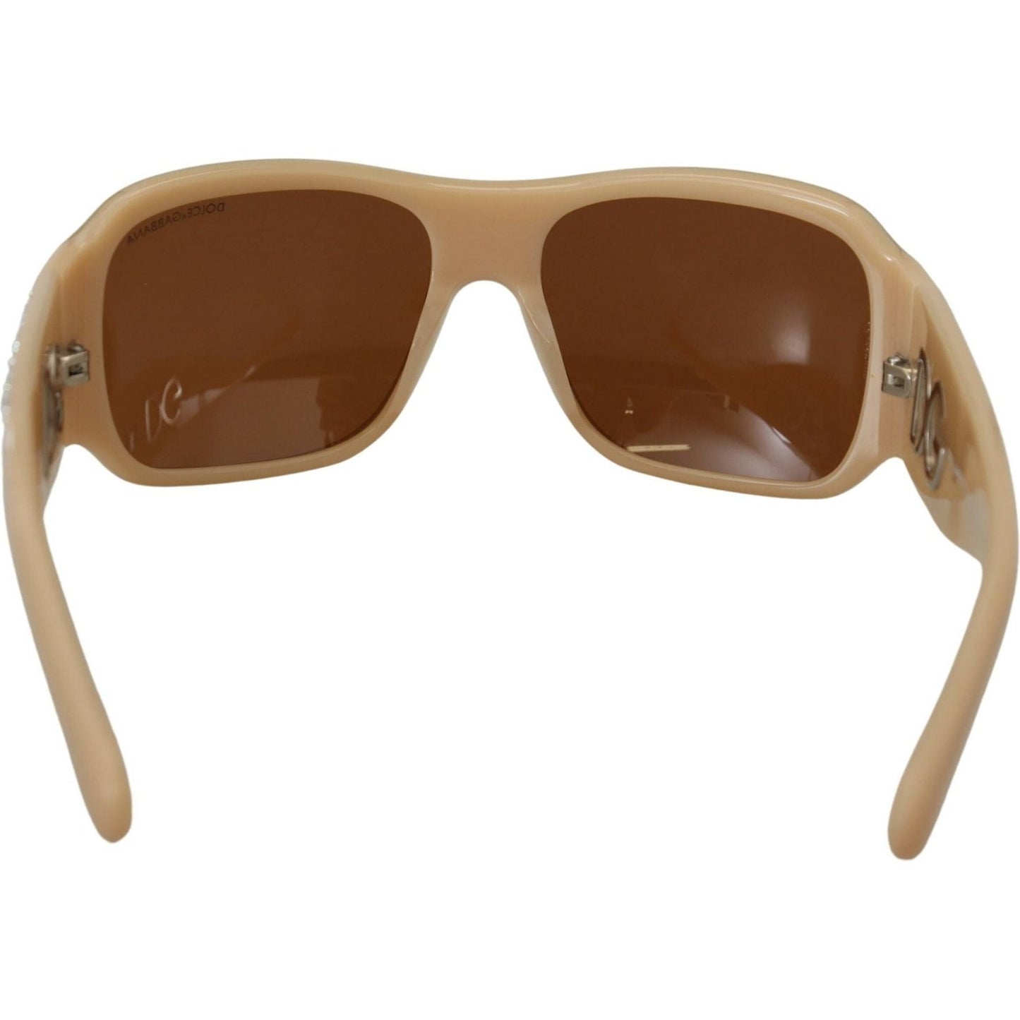 Dolce & Gabbana Elegant Cream Swarovski Sunglasses Dolce & Gabbana