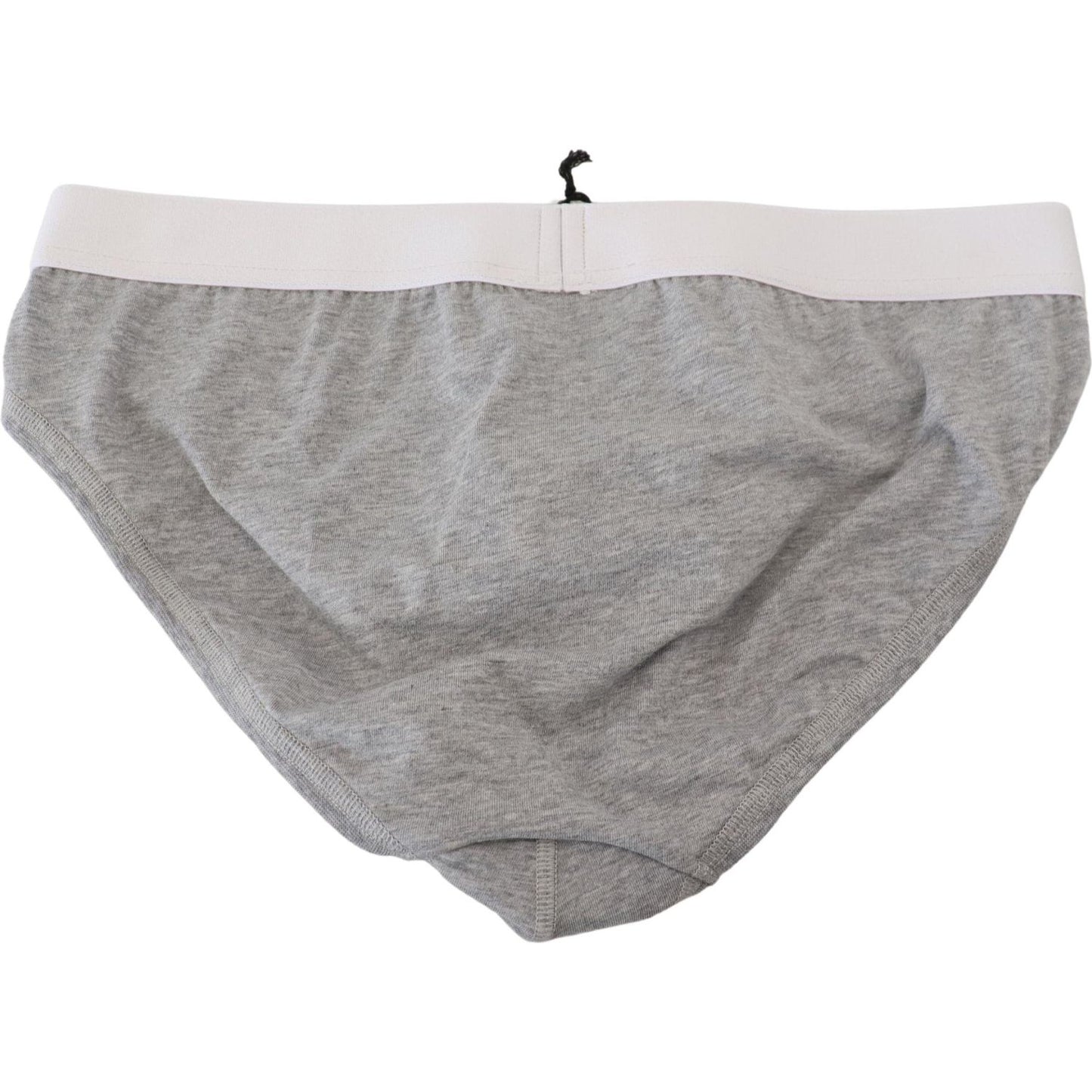 Dsquared² Elegant Gray Cotton Stretch Briefs Dsquared²