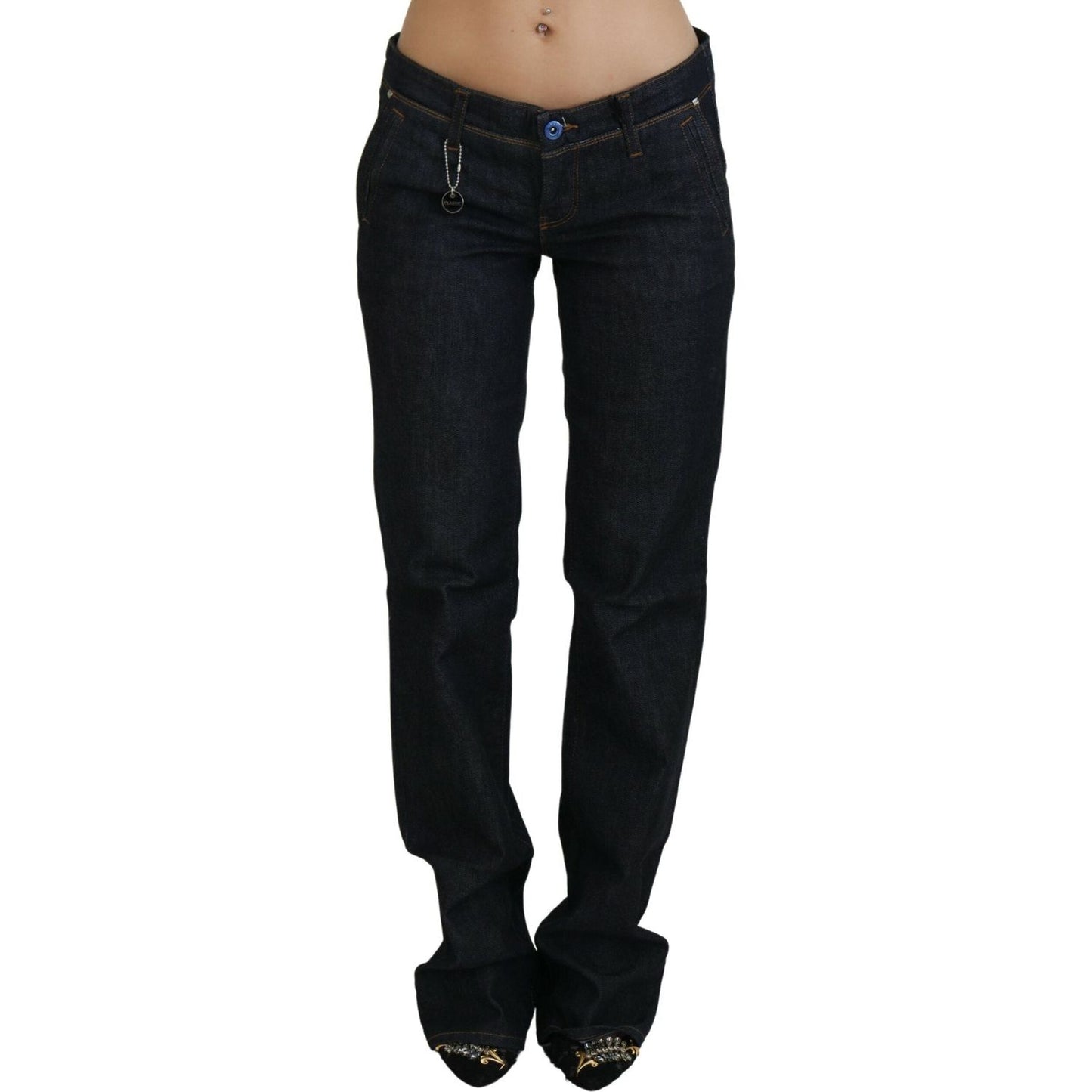 Costume National Chic Low Waist Straight Leg Designer Jeans Costume National