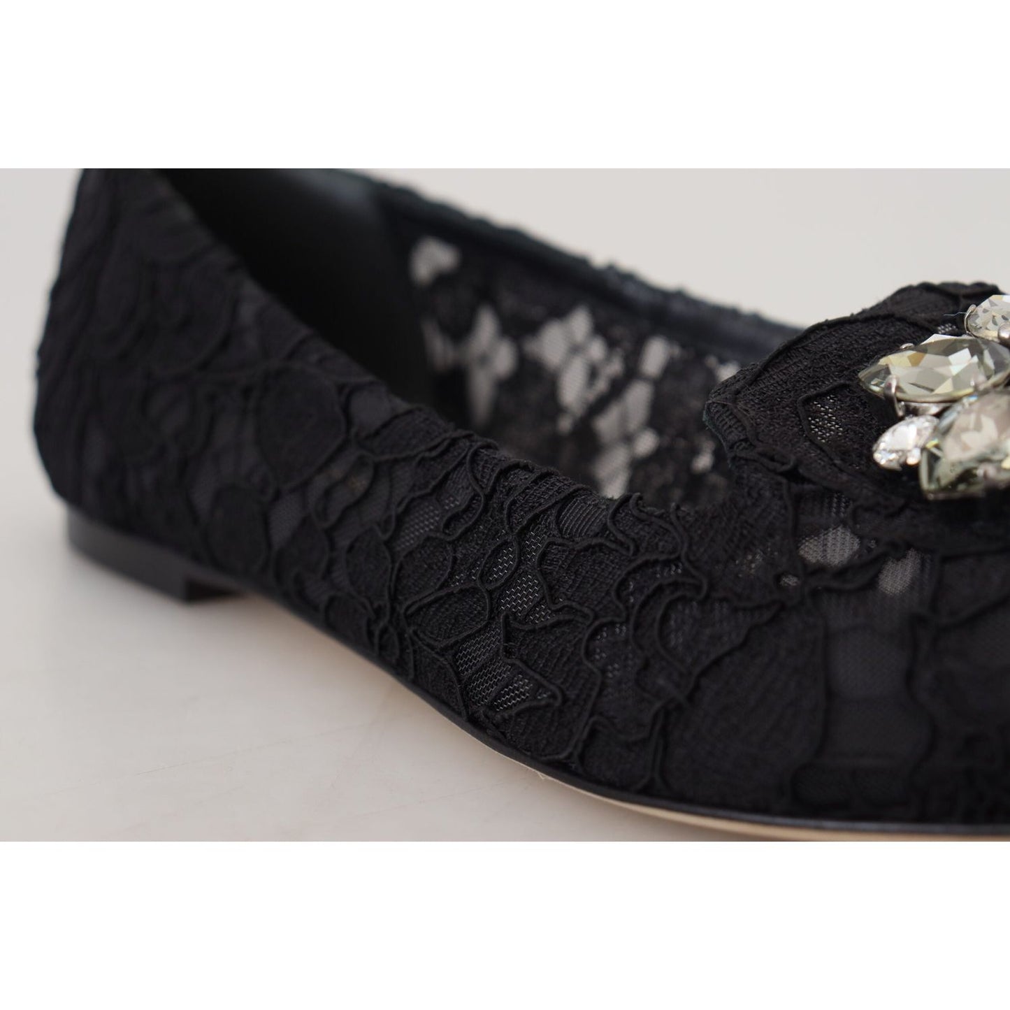 Dolce & Gabbana Elegant Floral Lace Flat Vally Shoes Dolce & Gabbana