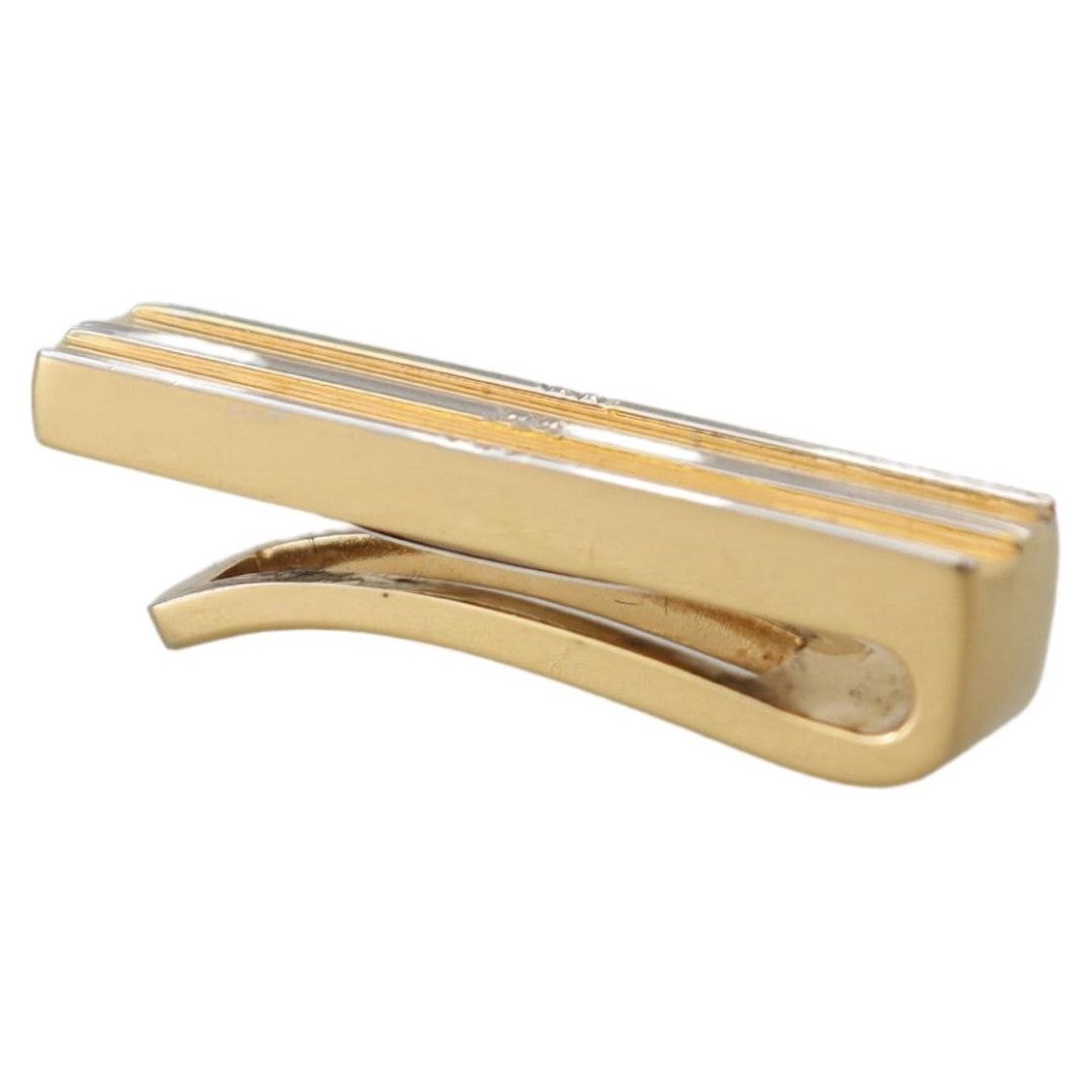 Dolce & Gabbana Elegant Gold Brass Tie Clip for Men FASHION ACCESSORIES Dolce & Gabbana