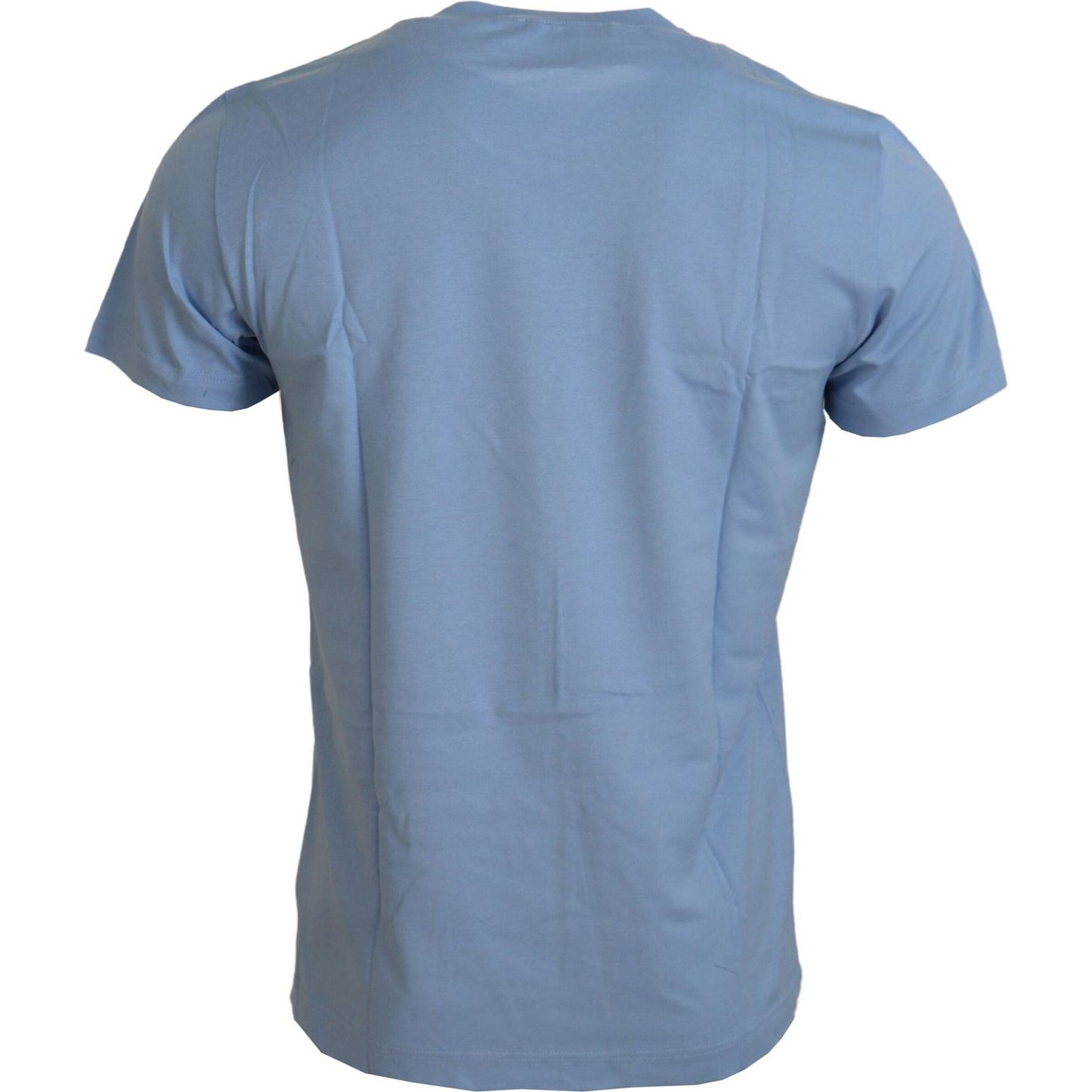 Dolce & Gabbana Elegant Light Blue Cotton Tee Dolce & Gabbana