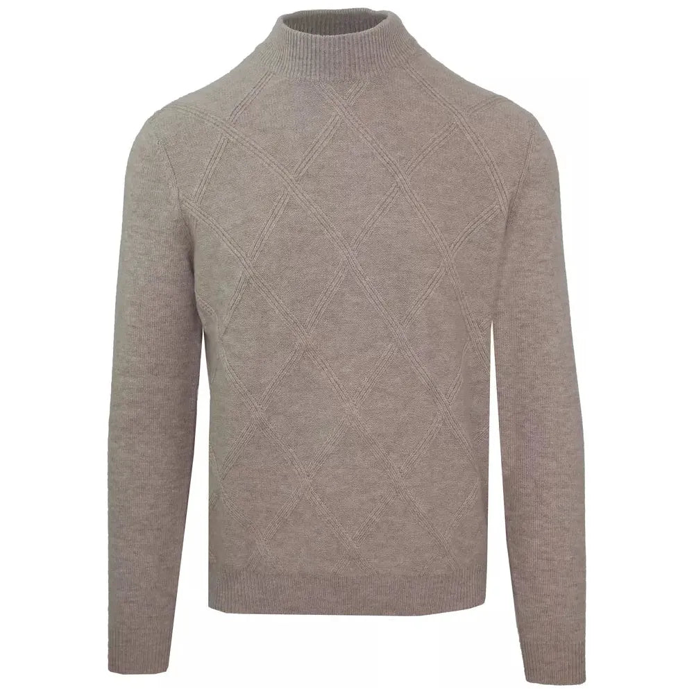 Malo Beige Wool Men Sweater Malo