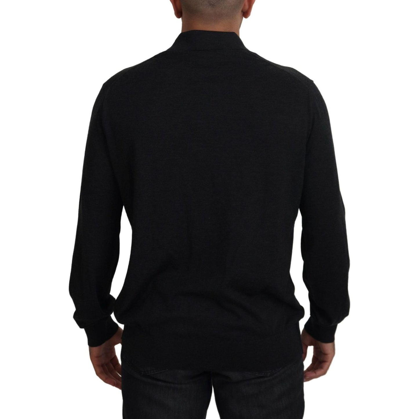 Dolce & Gabbana Elegant Black Cashmere Pullover Sweater Dolce & Gabbana