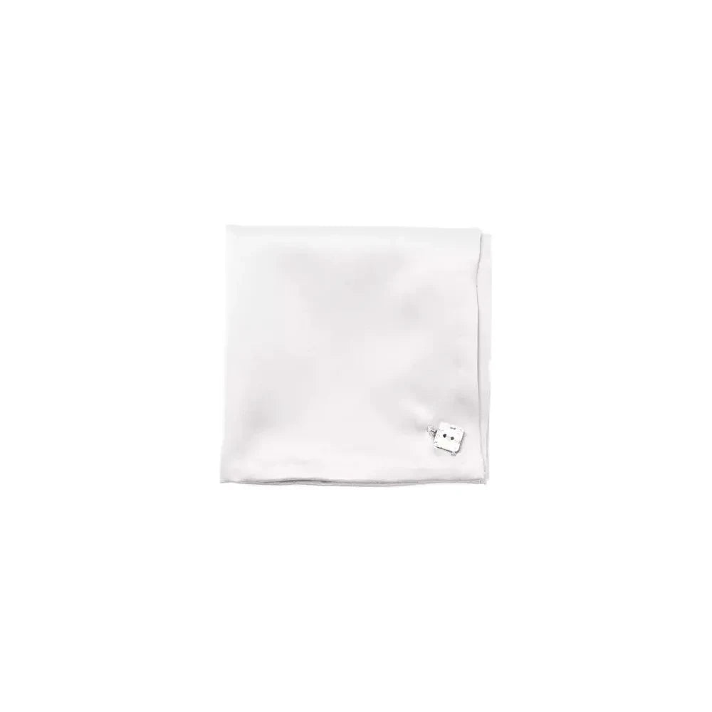 Billionaire Italian Couture White Sisal Men Pocket Square Billionaire Italian Couture