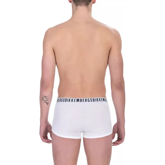 Bikkembergs White Cotton Men Underwear Pack Bikkembergs