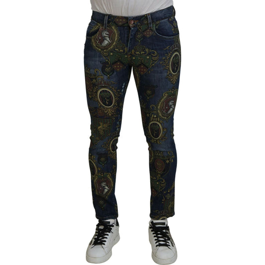 Dolce & Gabbana Elegant Slim-Fit Blue Denim Jeans Dolce & Gabbana