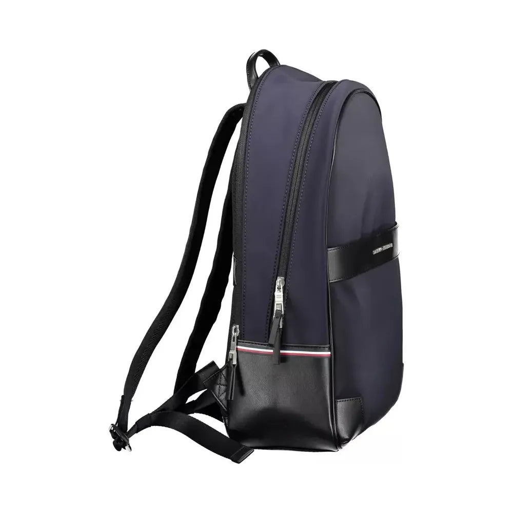 Tommy Hilfiger Elegant Blue Urban Backpack with Laptop Compartment Tommy Hilfiger