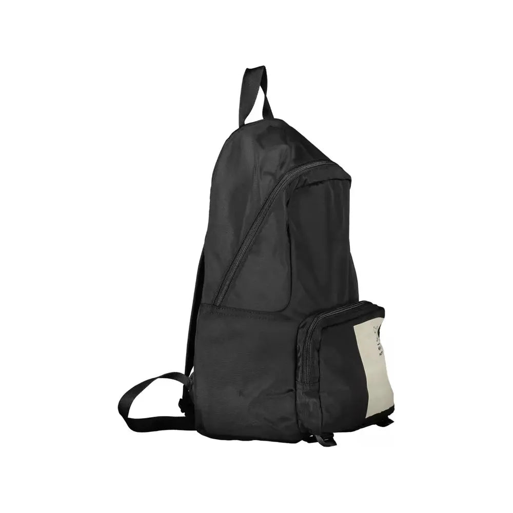 Front view with bag zipped and handles upright.