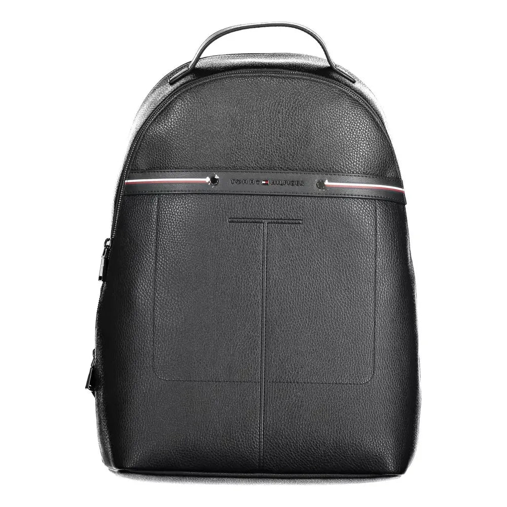 Tommy Hilfiger Classic Black Urban Backpack with Contrast Details Tommy Hilfiger