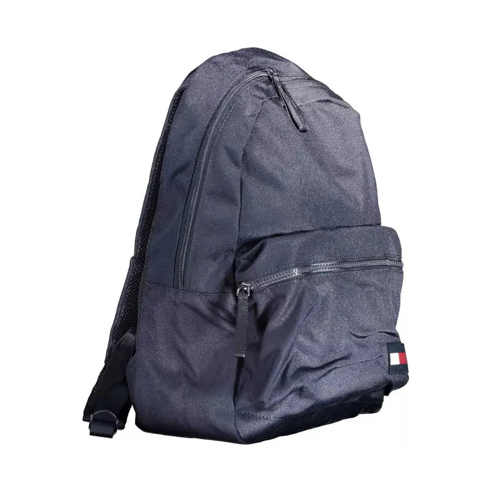 Tommy Hilfiger Sleek Urban Blue Backpack with Logo Detail Tommy Hilfiger