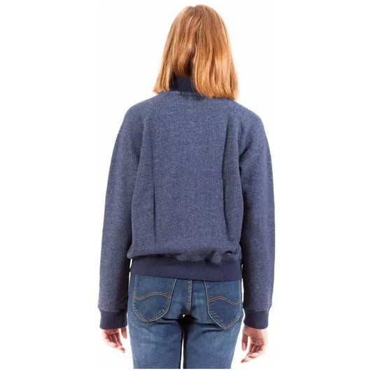 Gant Elegant Long Sleeve Zip Sweatshirt in Blue Gant