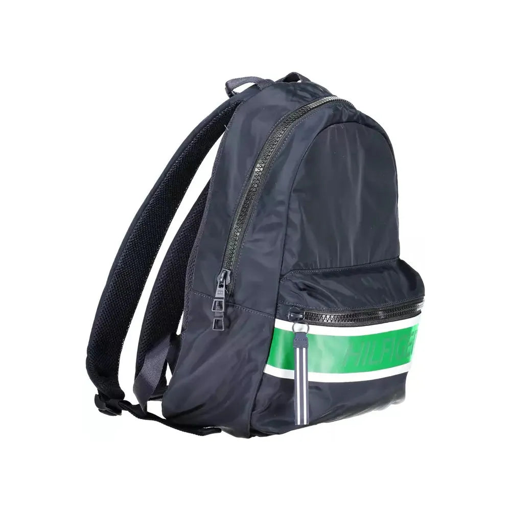 Tommy Hilfiger Sleek Blue Backpack with Laptop Holder Tommy Hilfiger