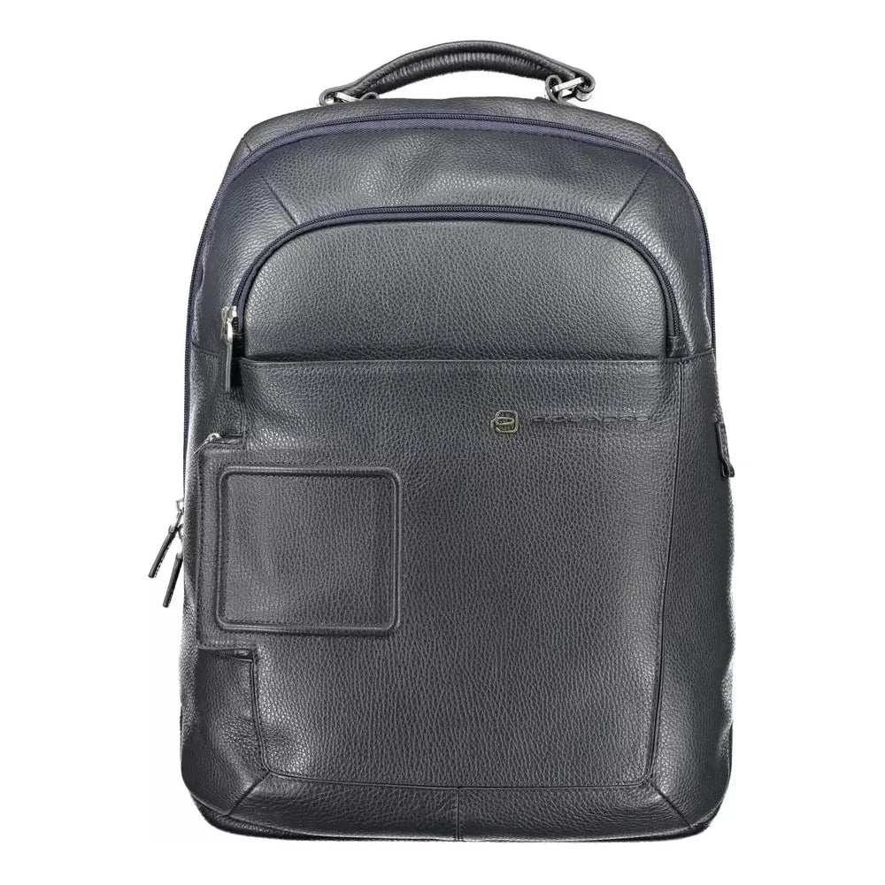 Piquadro Elegant Blue Mixed-Material Backpack Piquadro