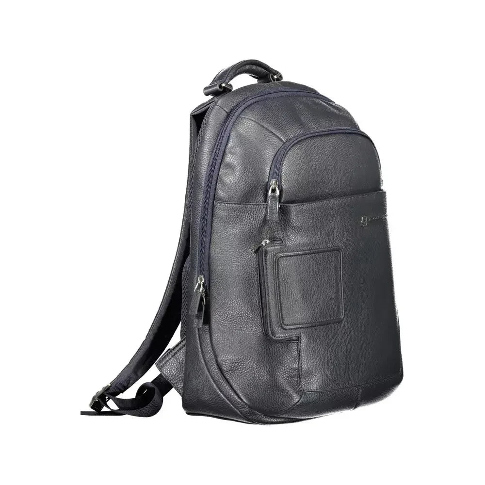 Piquadro Blue Leather Men Backpack Piquadro