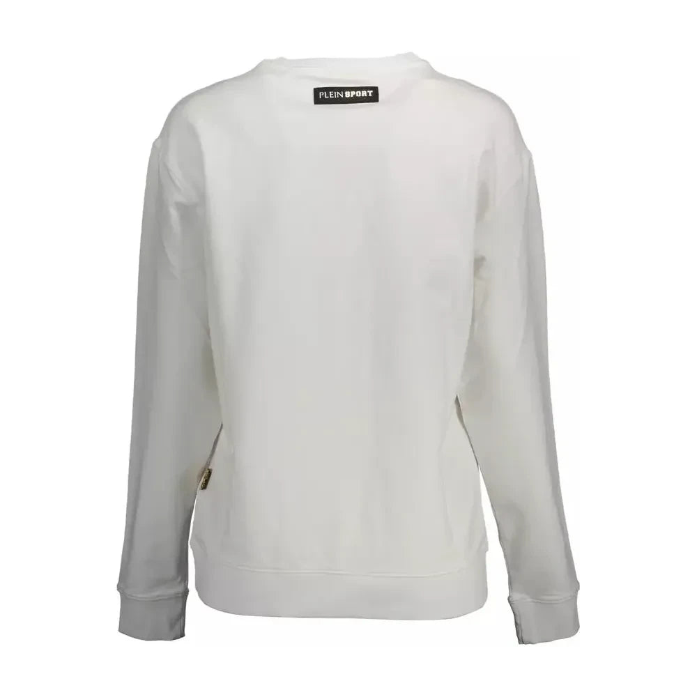 Plein Sport Elegant Long-Sleeved Sweatshirt with Logo Appliqué Plein Sport