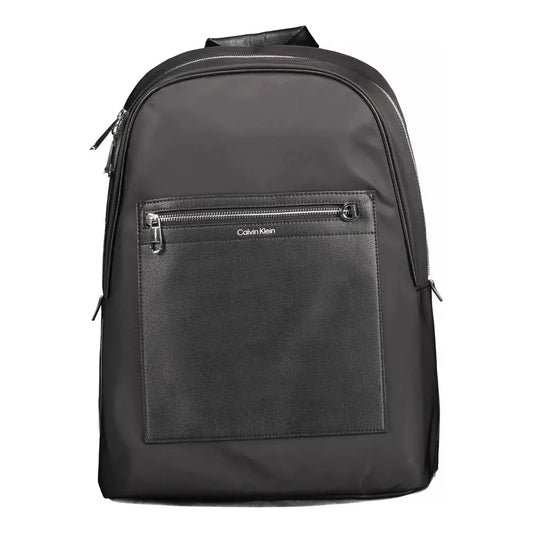 Calvin Klein Sleek Black Designer Backpack with Laptop Pocket Calvin Klein