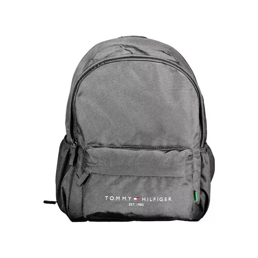 Tommy Hilfiger Eco-Conscious Chic Black Backpack Tommy Hilfiger