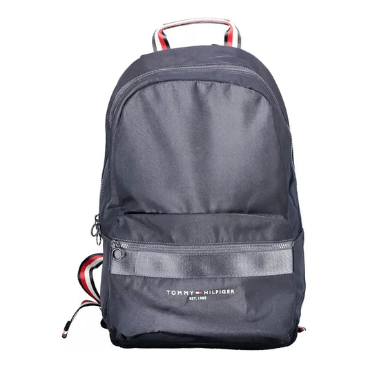 Tommy Hilfiger Sleek Blue Urban Backpack with Laptop Compartment Tommy Hilfiger