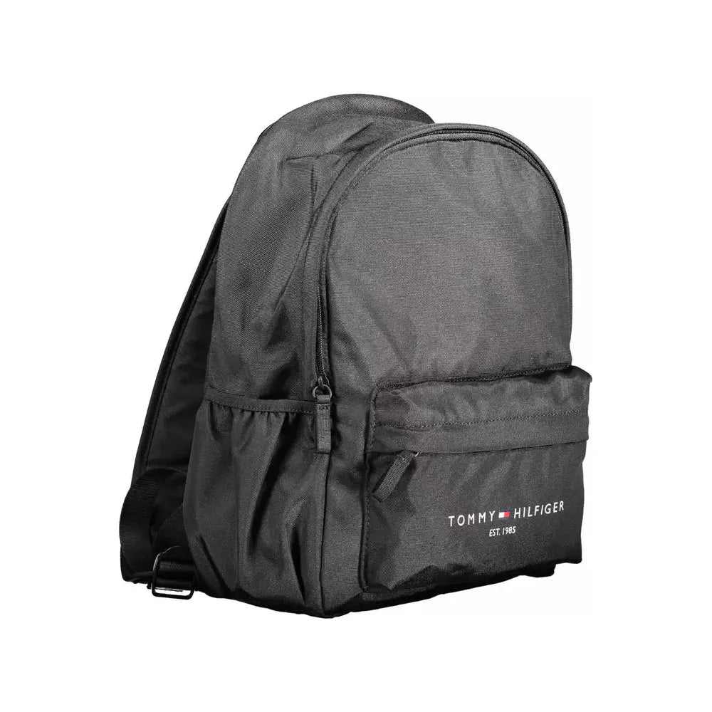 Tommy Hilfiger Eco-Conscious Chic Black Backpack Tommy Hilfiger