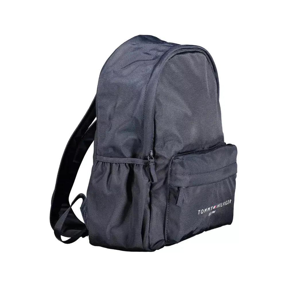 Tommy Hilfiger Sleek Blue Recycled Polyester Backpack Tommy Hilfiger