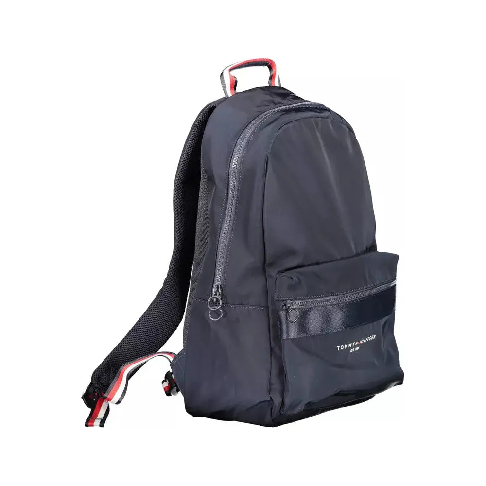 Tommy Hilfiger Sleek Blue Urban Backpack with Laptop Compartment Tommy Hilfiger