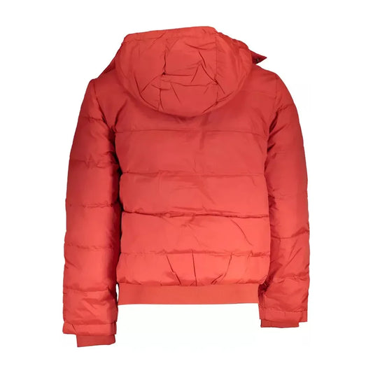 La Martina Elegant Orange Outerwear with Versatile Hood La Martina