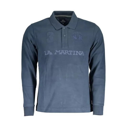 La Martina Elegant Long Sleeve Men's Polo Shirt La Martina