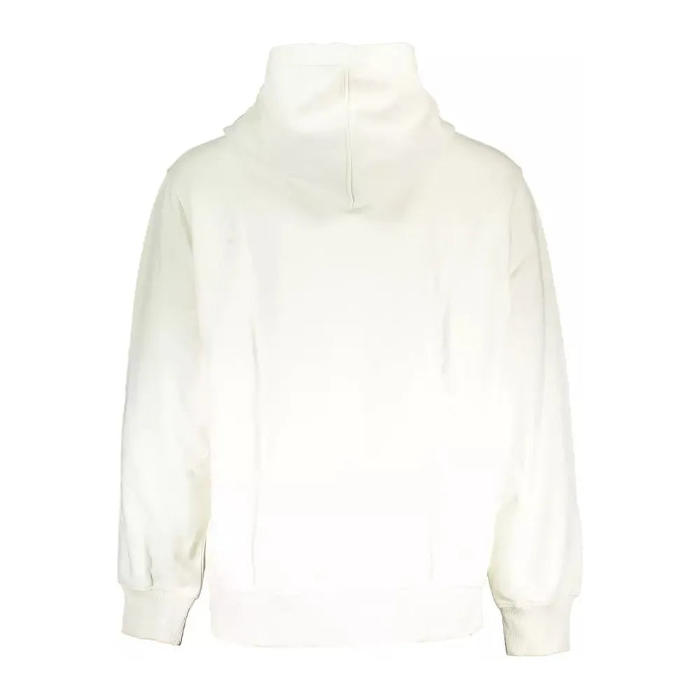 Calvin Klein Elegant White Hooded Sweatshirt with Logo Calvin Klein